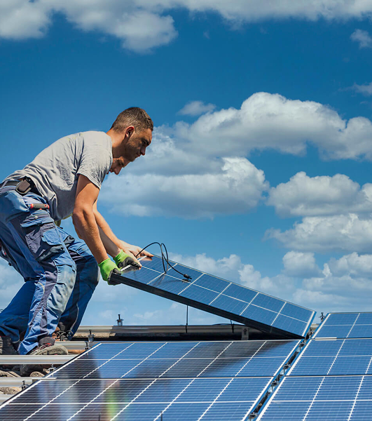 Replacing the temperature sensor in the solar collector